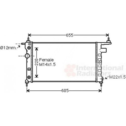 Ψυγείο Νερού OPEL CORSA 1993 - 2000 ( B ) 049406370