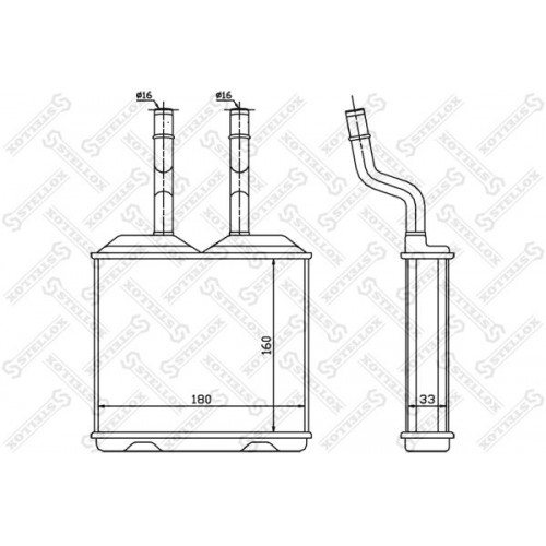 Ψυγείο Καλοριφέρ OPEL CORSA 1993 - 2000 ( B ) 049406500