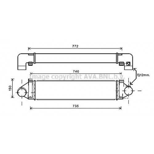 Ψυγείο Intercooler FORD MONDEO 2007 - 2011 ( Mk4a ) 050806240