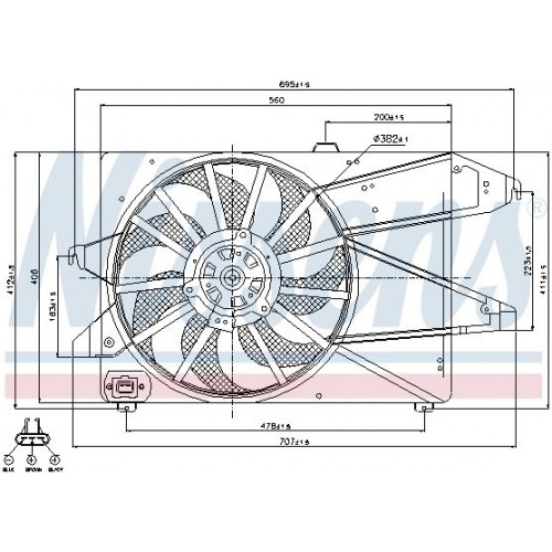 Βεντιλατέρ Νερού FORD MONDEO 1993 - 1996 ( Mk1 ) 055306440