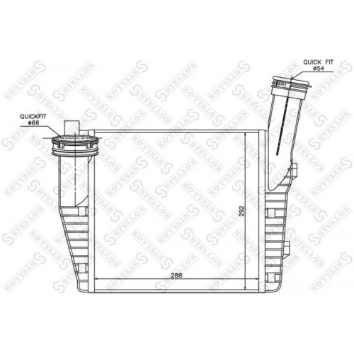 Ψυγείο Intercooler PORSCHE CAYENNE 2007 - 2010 ( 957 ) 056106201