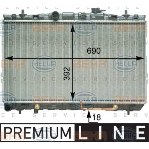 Ψυγείο Νερού HYUNDAI ELANTRA 2004 - 2007 ( XD ) 056506310 Ψυγείο Νερού HYUNDAI ELANTRA 2004 - 2007 ( XD ) 056506310