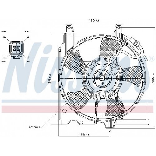 Βεντιλατέρ A/C NISSAN PRIMERA 1996 - 1999 ( P11 ) 056706440