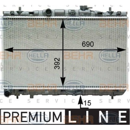 Ψυγείο Νερού HYUNDAI ELANTRA 2000 - 2004 ( XD ) 057906300