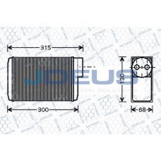 Ψυγείο Καλοριφέρ SKODA FAVORIT 1989 - 1994 ( 781 ) 059506500