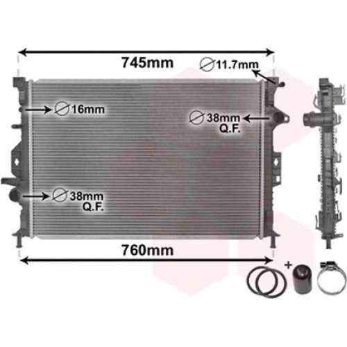 Ψυγείο Νερού VOLVO S80 2006 - 2009 060106320