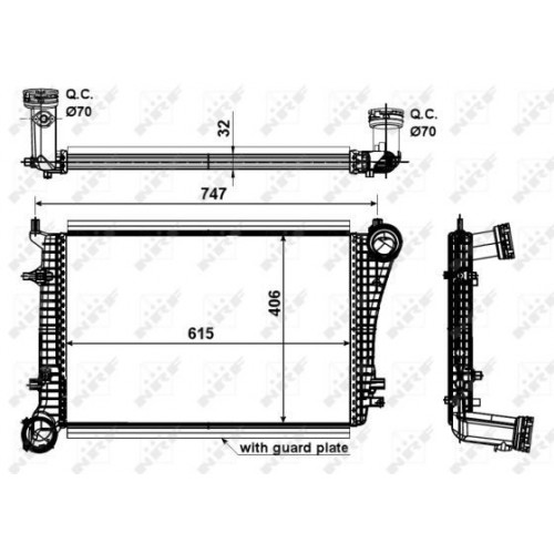 Ψυγείο Intercooler AUDI A3 2003 - 2005 ( 8P ) 062806210