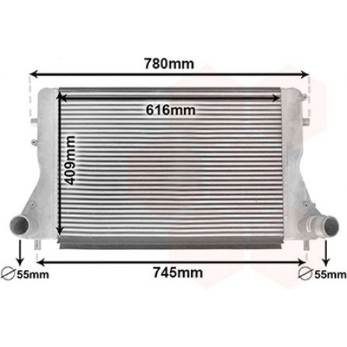 Ψυγείο Intercooler AUDI A3 2005 - 2008 ( 8P ) 062806230