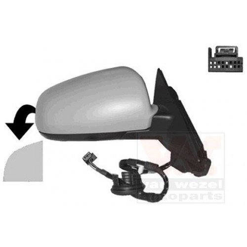 Καθρέπτης Ηλεκτρικός Θερμαινόμενος Ηλεκτρικά Ανακλινόμενος Βαφόμενος AUDI A3 2003 - 2005 ( 8P ) Δεξιά 062807591