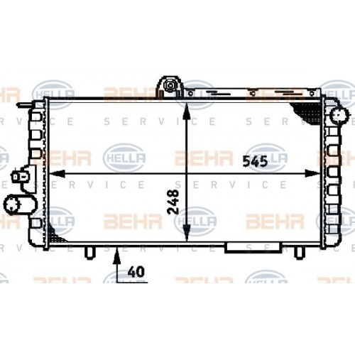 Ψυγείο Νερού ALFA ROMEO 33 1983 - 1989 ( 905 ) 065606300 Ψυγείο Νερού ALFA ROMEO 33 1983 - 1989 ( 905 ) 065606300