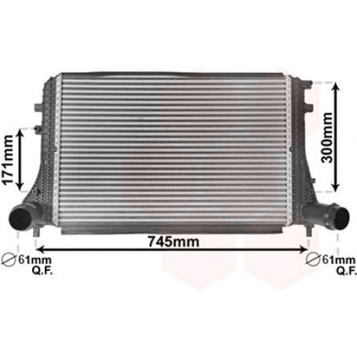 Ψυγείο Intercooler VW GOLF 2008 - 2013 ( Mk6 ) 066006230