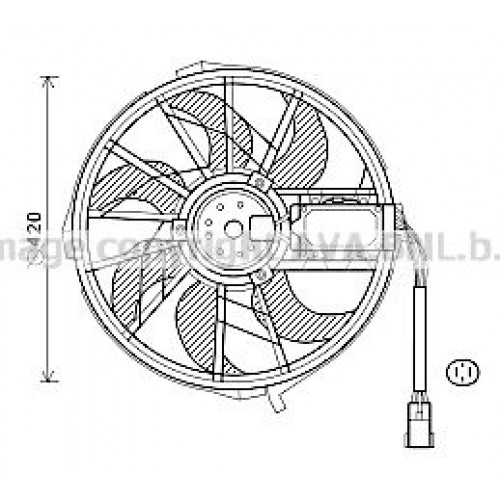 Βεντιλατέρ Νερού MERCEDES B CLASS 2005 - 2008 ( W245 ) 071506440 Βεντιλατέρ Νερού MERCEDES B CLASS 2005 - 2008 ( W245 ) 071506440
