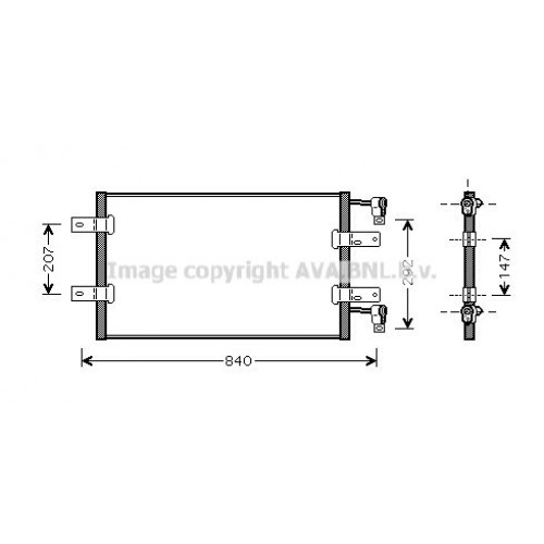 Ψυγείο A/C (Εξωτερικό) RENAULT TRAFFIC 2002 - 2006 ( FL ) 072306410