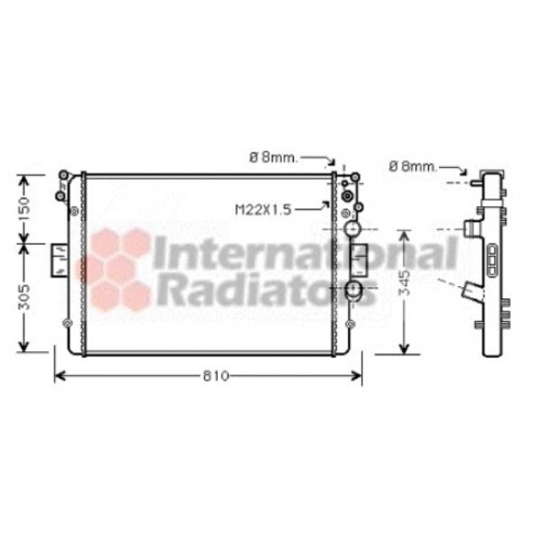 Ψυγείο Νερού IVECO DAILY 2000 - 2007 074306300