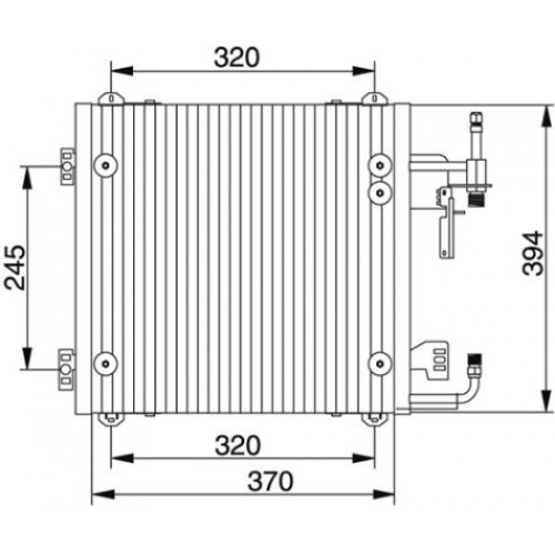 Ψυγείο A/C (Εξωτερικό) RENAULT CLIO 1994 - 1996 074906400