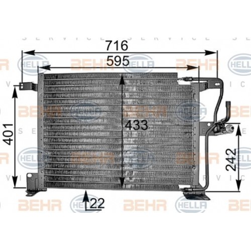 Ψυγείο A/C (Εξωτερικό) JEEP GRAND CHEROKEE 1993 - 1998 ( Z, ZJ ) 077006400