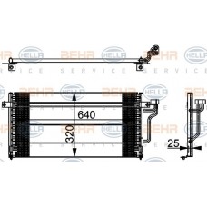 Ψυγείο A/C (Εξωτερικό) MITSUBISHI LANCER 1992 - 1994 ( C6 ) 078806400