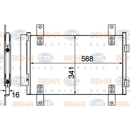 Ψυγείο A/C (Εξωτερικό) PEUGEOT BOXER 2002 - 2006 ( 244 ) 080306410