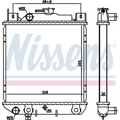 Ψυγείο Νερού SUZUKI SWIFT 1992 - 1996 ( SF ) 080806300