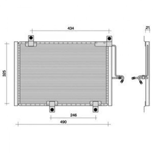 Ψυγείο A/C (Εξωτερικό) LANCIA DELTA 1993 - 1999 ( 836 ) 082406400