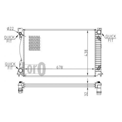 Ψυγείο Νερού AUDI A6 2008 - 2010 ( 4F ) 084706340