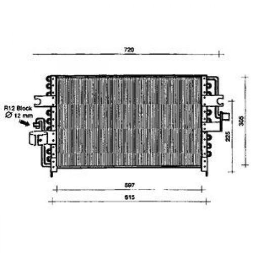 Ψυγείο A/C (Εξωτερικό) NISSAN PRIMERA 1994 - 1996 ( P10 ) 086206400