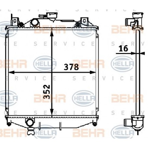 Ψυγείο Νερού SUZUKI SWIFT 1989 - 1992 ( SF ) 088206320