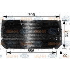 Ψυγείο A/C (Εξωτερικό) TOYOTA COROLLA 1992 - 1997 ( AE100 ) 088706410