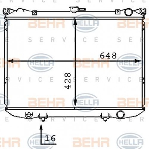 Ψυγείο Νερού NISSAN D21-620-720 1986 - 1997 ( D21 ) 090206300