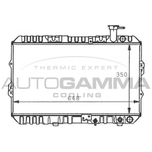 Ψυγείο Νερού HONDA CIVIC 1983 - 1987 ( AL/ AJ/ AG/ AH ) 095806300