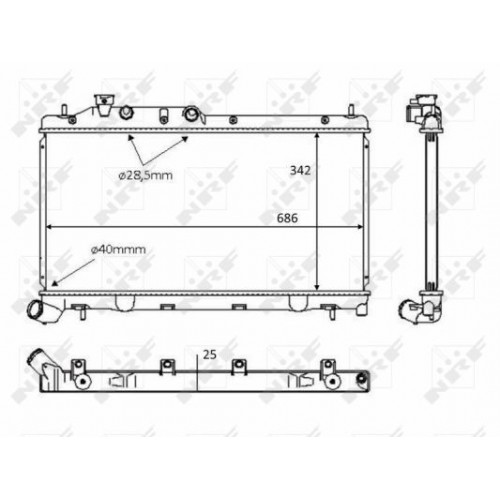 Ψυγείο Νερού SUBARU IMPREZA 2008 - 2014 095906310