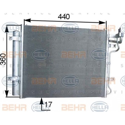 Ψυγείο A/C (Εξωτερικό) KIA CERATO 2004 - 2007 ( LD ) 097006410