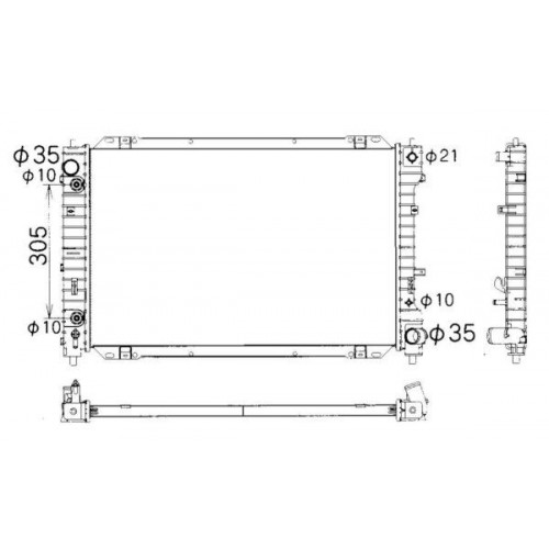 Ψυγείο Νερού FORD MAVERICK 2001 - 2005 098006300