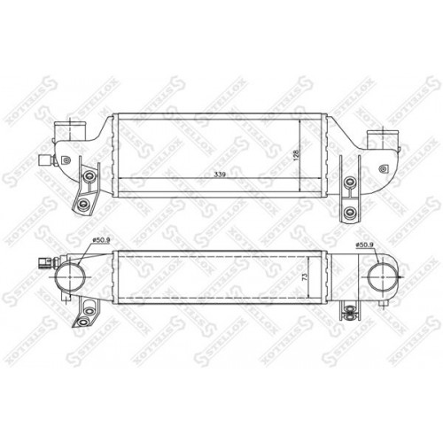 Ψυγείο Intercooler FORD TRANSIT CONNECT TOURNEO 2002 - 2006 098306210 Ψυγείο Intercooler FORD TRANSIT CONNECT TOURNEO 2002 - 2006 098306210