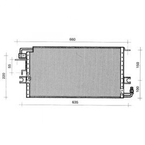 Ψυγείο A/C (Εξωτερικό) TOYOTA HILUX 1989 - 1997 ( YN85-110 ) 098606400