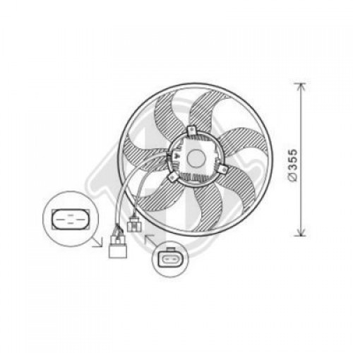 Βεντιλατέρ Νερού AUDI TT 2006 - 2011 ( 8J ) 098806460