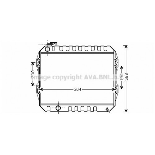 Ψυγείο Νερού TOYOTA HILUX 1989 - 1997 ( YN85-110 ) 098906320