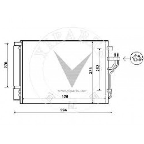 Ψυγείο A/C (Εξωτερικό) HYUNDAI ix35 TUCSON 2010 - 2013 ( LM ) 365006410