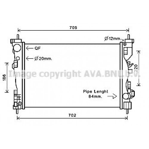 Ψυγείο Νερού ALFA ROMEO GIULIETTA 2010 - ( 940 ) 100006340