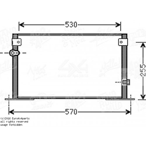 Ψυγείο A/C (Εξωτερικό) TOYOTA HILUX 1998 - 2001 ( LN140-170 ) 011106415