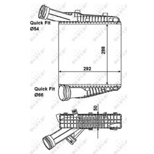 Ψυγείο Intercooler AUDI Q7 2009 - 2015 ( 4L ) 125006201