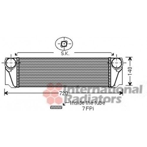 Ψυγείο Intercooler BMW 7 Series 2008 - 2012 ( F01 / F02 ) 158006200