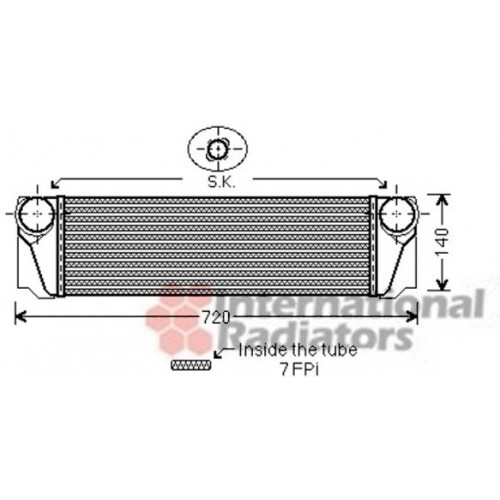 Ψυγείο Intercooler BMW 7 Series 2012 - 2015 ( F01 / F02 F/L ) 158106200