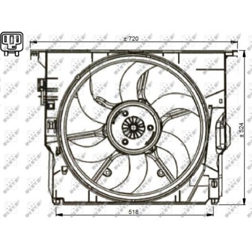 Βεντιλατέρ Νερού BMW 7 Series 2012 - 2015 ( F01 / F02 F/L ) 158106440