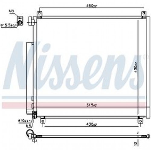 ΨΥΓΕΙΟ A/C 1.2 ΒΕΝΖΙΝΗ (500x430x12) SUZUKI IGNIS 2016 - 799006400