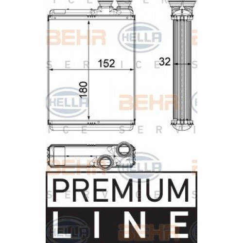 Ψυγείο Καλοριφέρ CITROEN DS3 2014 - 2016 ( F/L ) 196106500