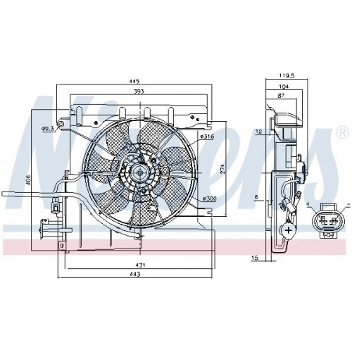 Βεντιλατέρ Νερού CITROEN C1 2012 - 2014 200006440