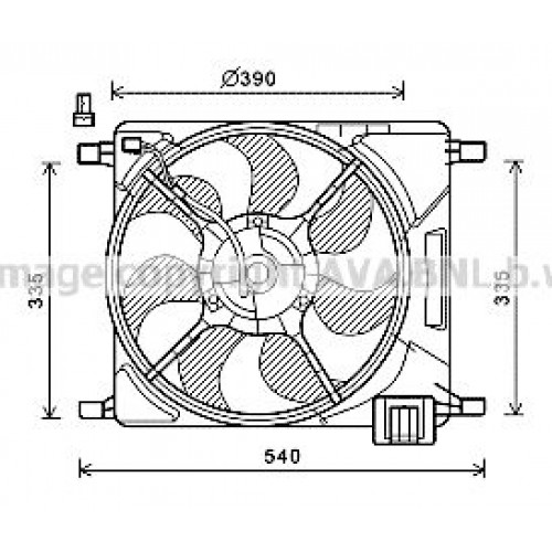 Βεντιλατέρ Νερού CHEVROLET-DAEWOO SPARK 2010 - 2012 236006440