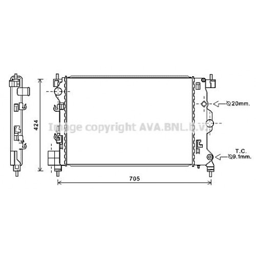 Ψυγείο Νερού CHEVROLET-DAEWOO TRAX 2013 - 2017 240006350