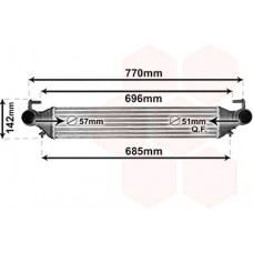 Ψυγείο Intercooler FIAT 500 2015 - ( X ) 297106200